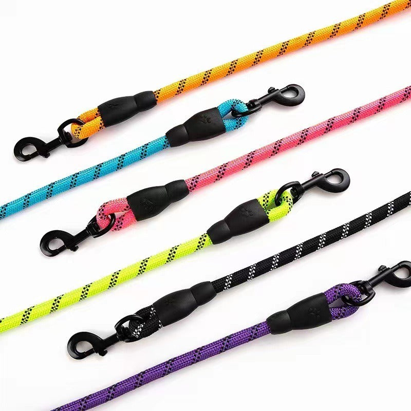 Laisse ronde nylon poignée mousse