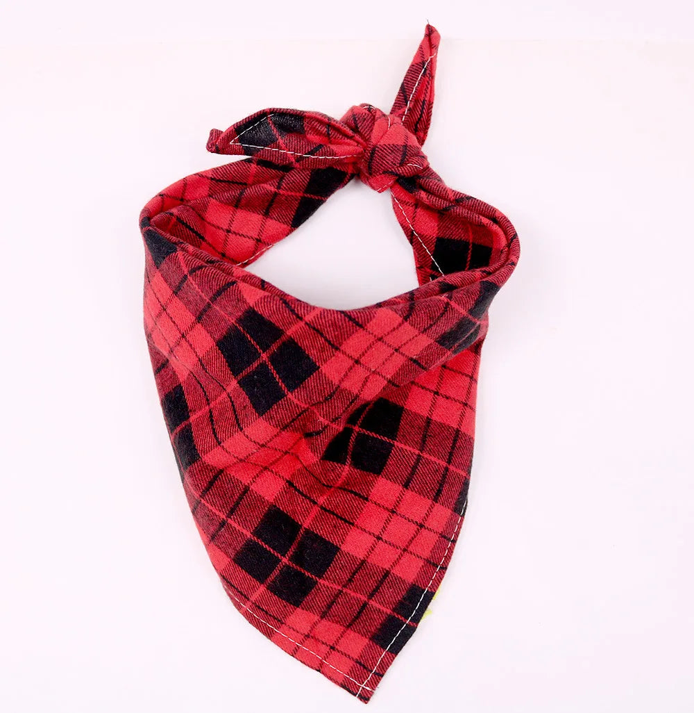 Bandana chien coton à motifs