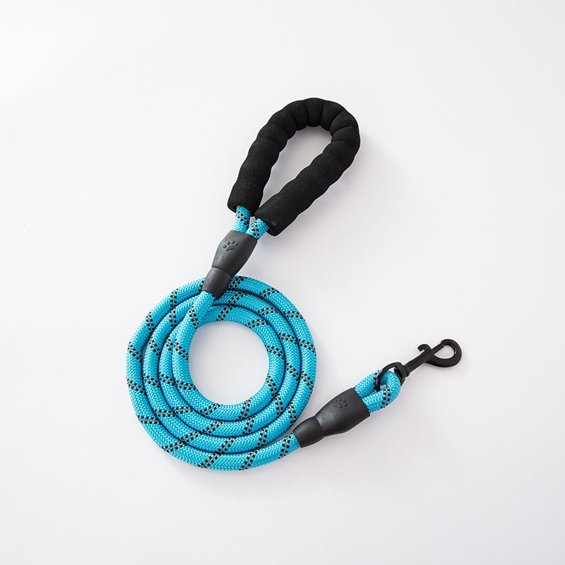 Laisse ronde nylon poignée mousse