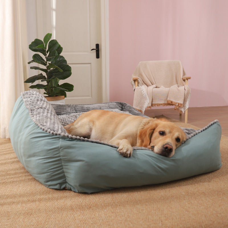 Coussin hiver chaud pour grand chien