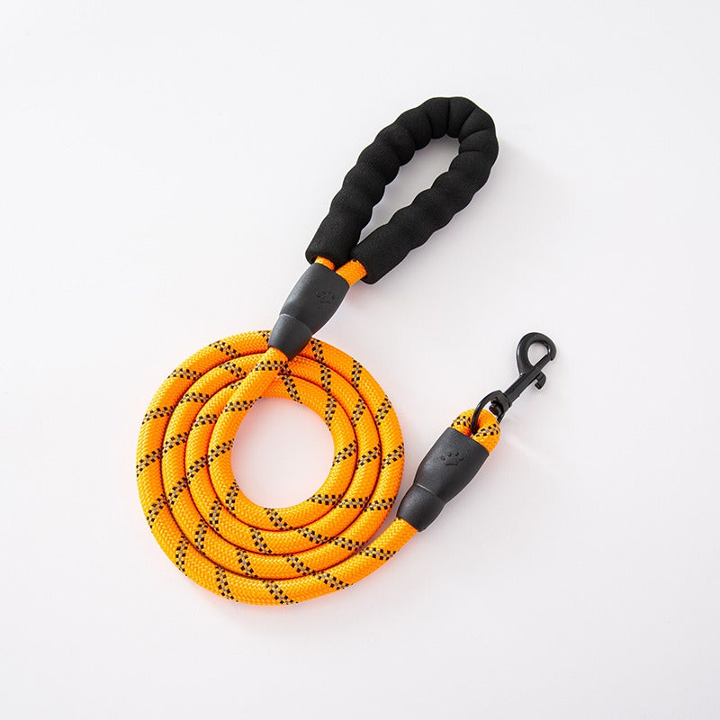 Laisse ronde nylon poignée mousse