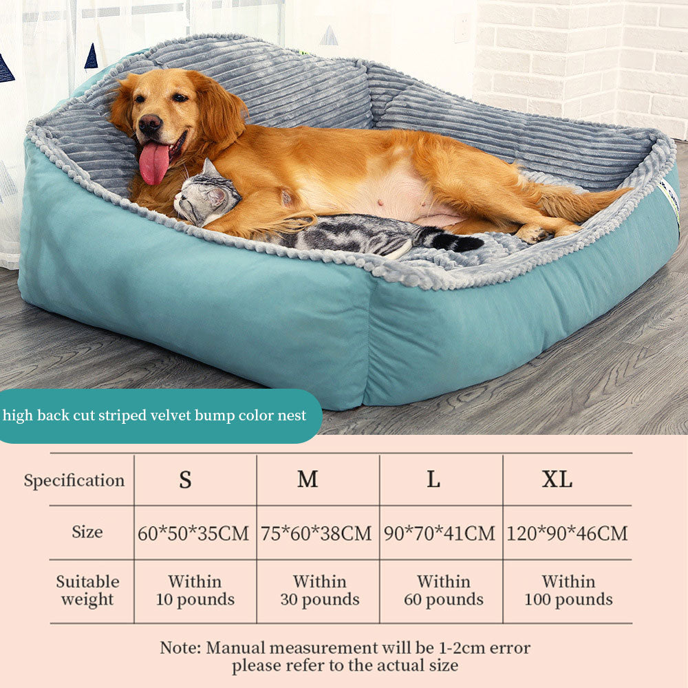 Coussin hiver chaud pour grand chien