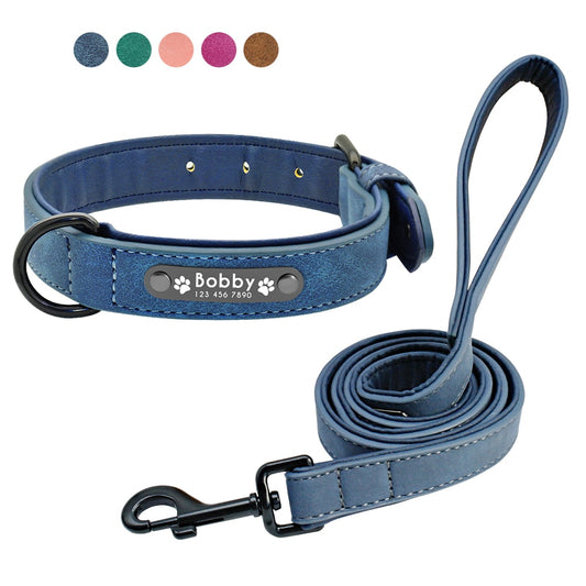 Collier cuir personnalisé gravé