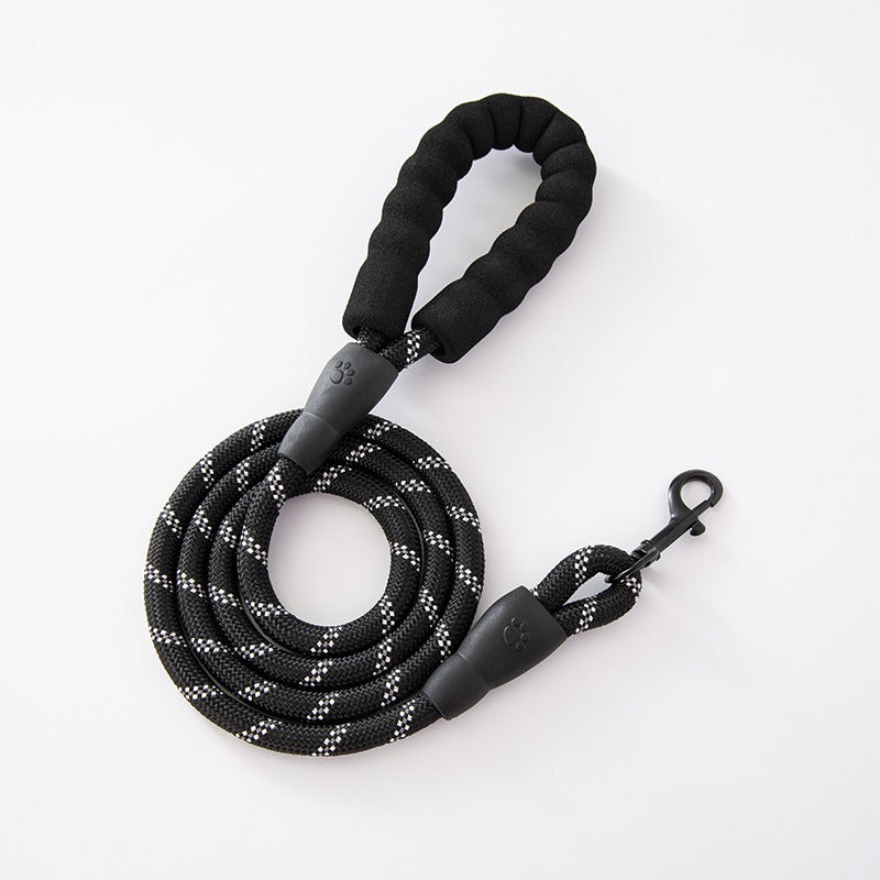 Laisse ronde nylon poignée mousse