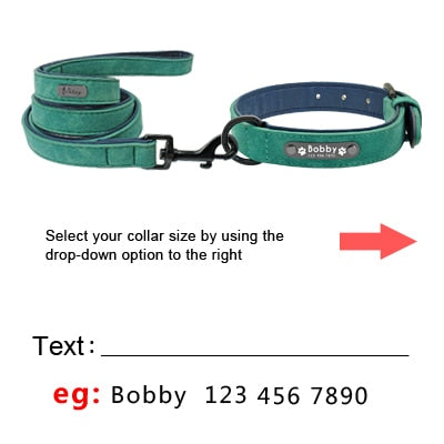 Collier cuir personnalisé gravé