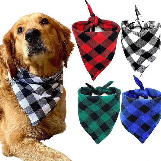Bandana chien coton à motifs