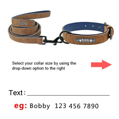 Collier cuir personnalisé gravé