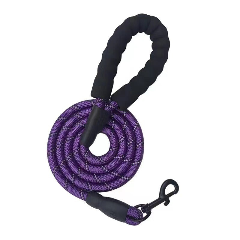 Laisse ronde nylon poignée mousse