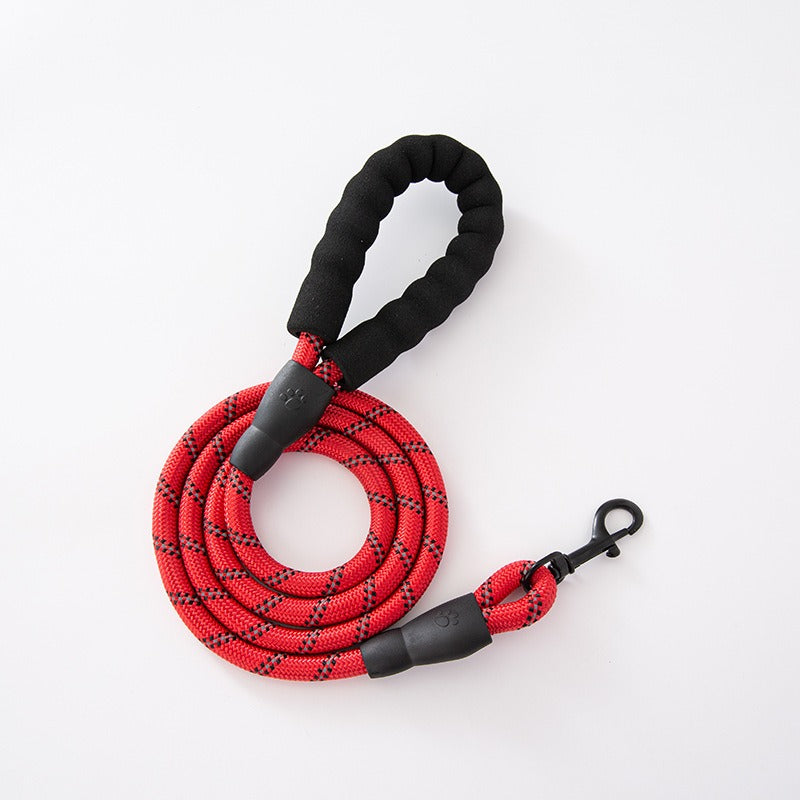 Laisse ronde nylon poignée mousse