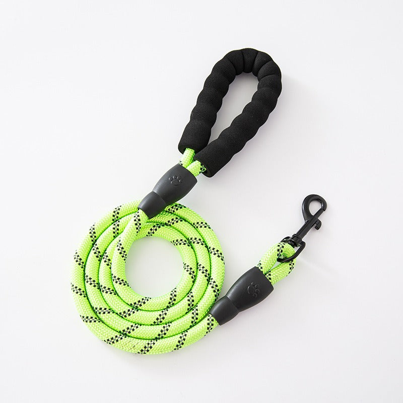 Laisse ronde nylon poignée mousse