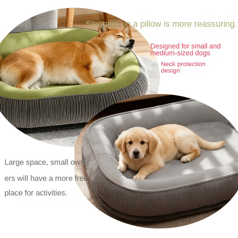 Niche chien tout-saison lavable