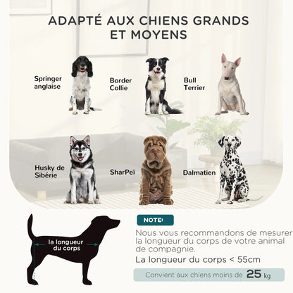 Canapé scandinave PawHut – 100 × 62 cm