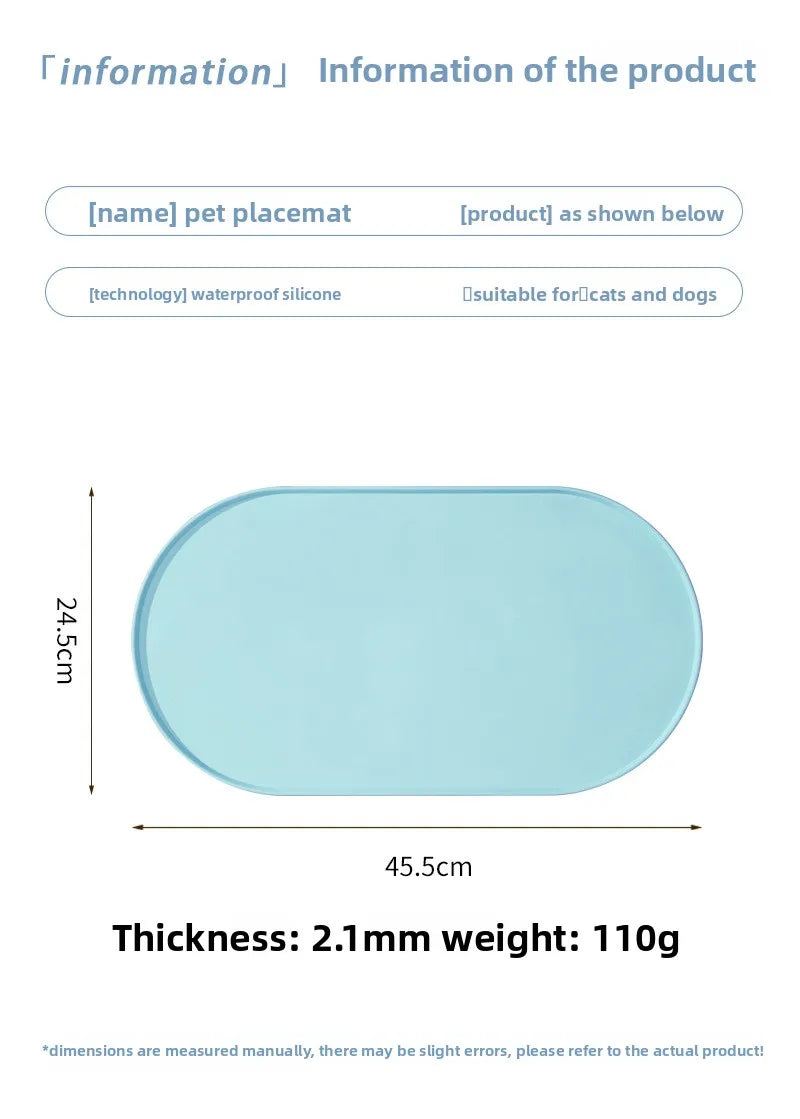 Tapis de repas antidérapant et imperméable