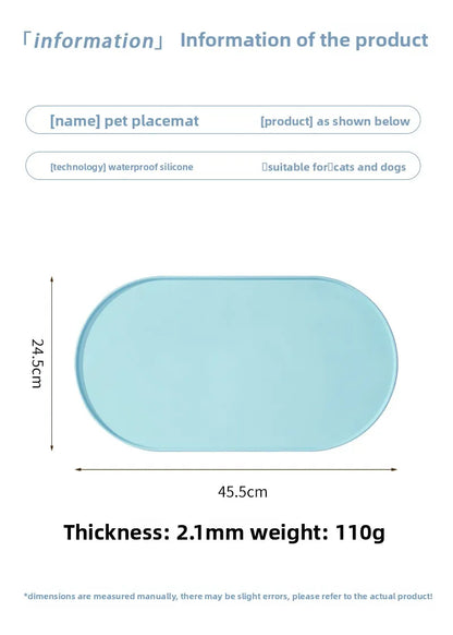 Tapis de repas antidérapant et imperméable