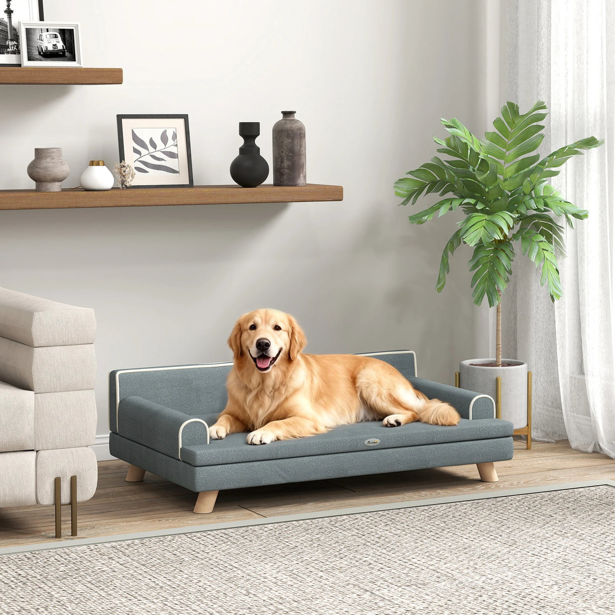 Canapé scandinave PawHut – 100 × 62 cm