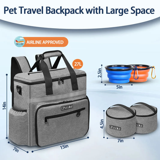 Sac de voyage Petskd 27 L avec accessoires repas