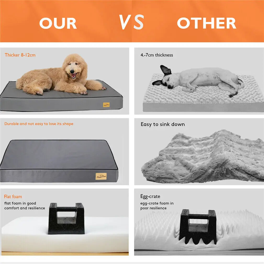 Matelas en mousse à mémoire avec housse lavable