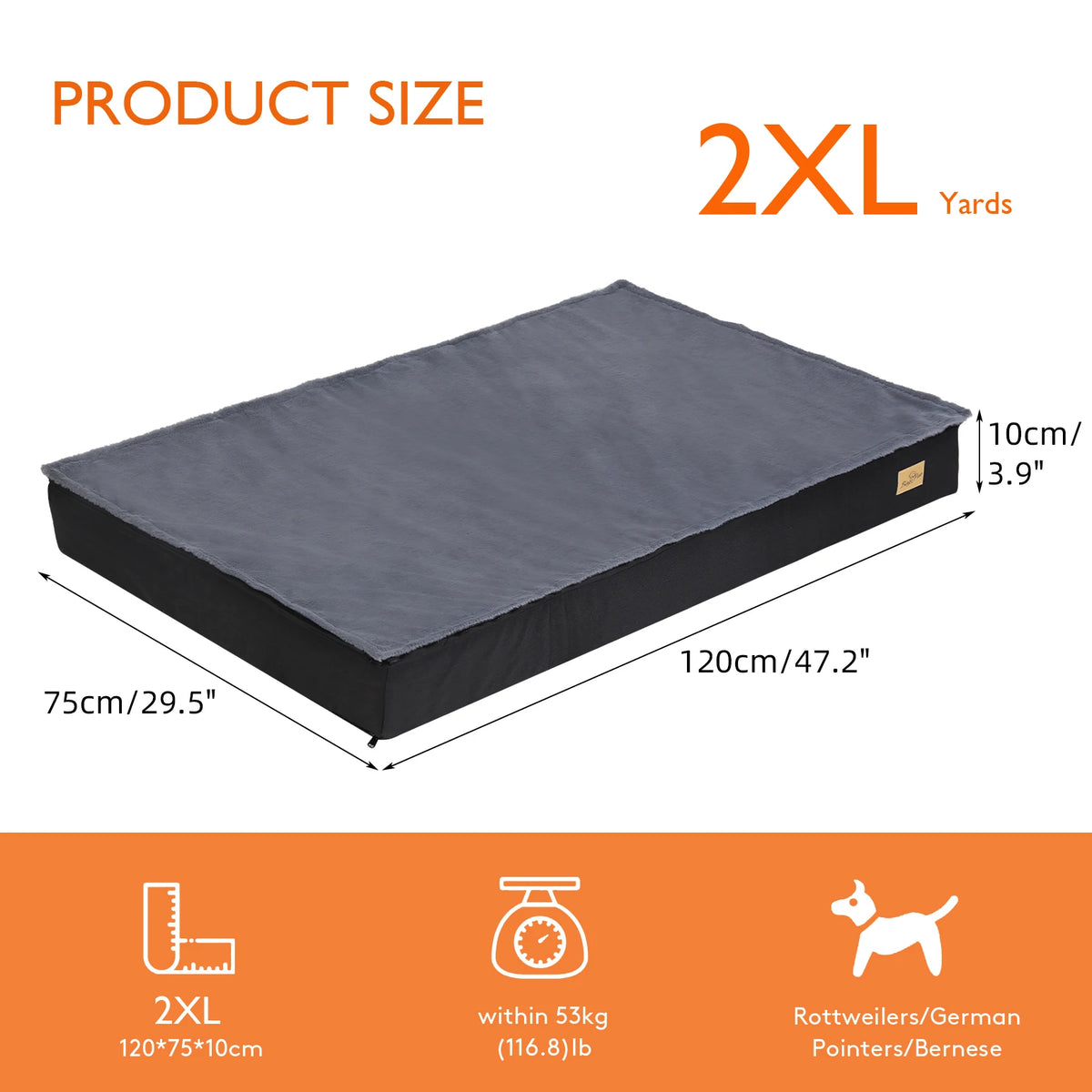 Matelas en mousse à mémoire avec housse lavable