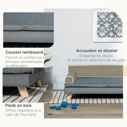 Canapé scandinave PawHut – 100 × 62 cm