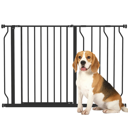 Barrière de sécurité PawHut avec portillon – 75 à 115 cm