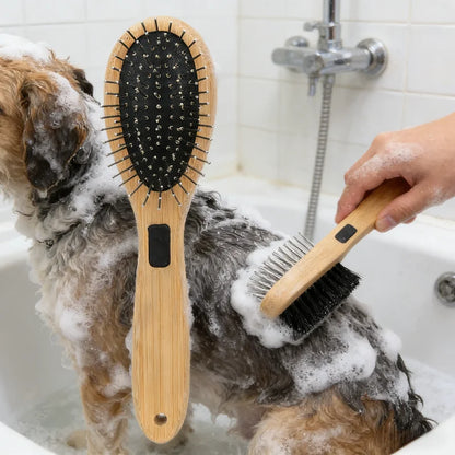Brosse double face en soies