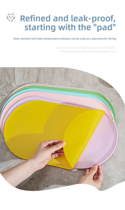 Tapis de repas antidérapant et imperméable