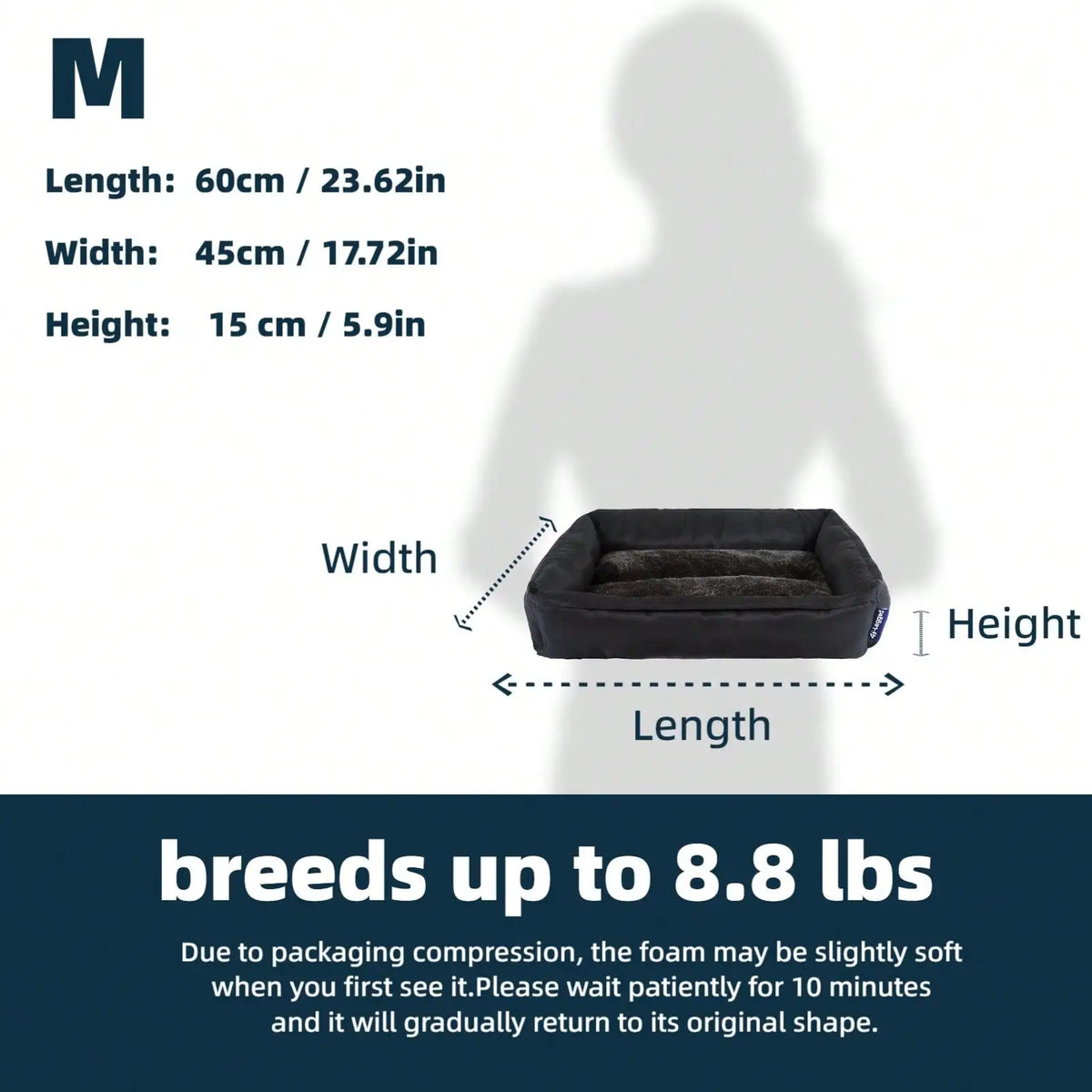 Matelas rectangulaire lavable