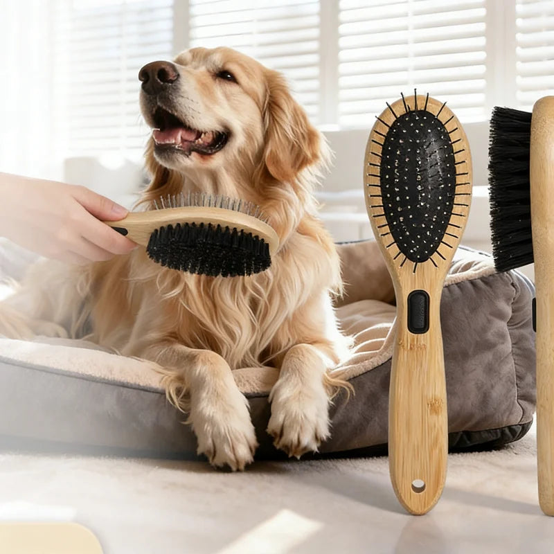 Brosse double face en soies