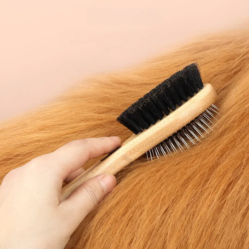 Brosse double face en soies