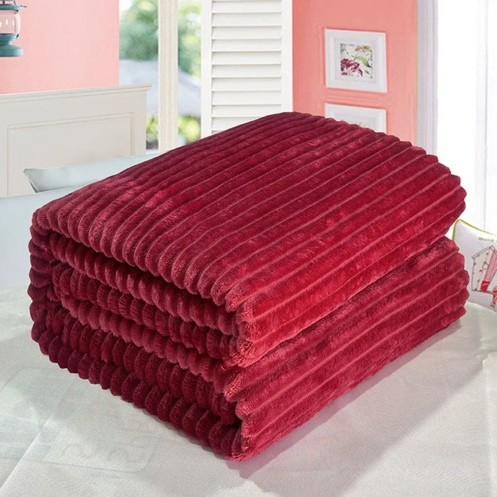 Couverture en velours corail – 70 × 100 cm
