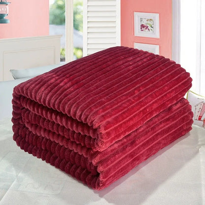 Couverture en velours corail – 70 × 100 cm