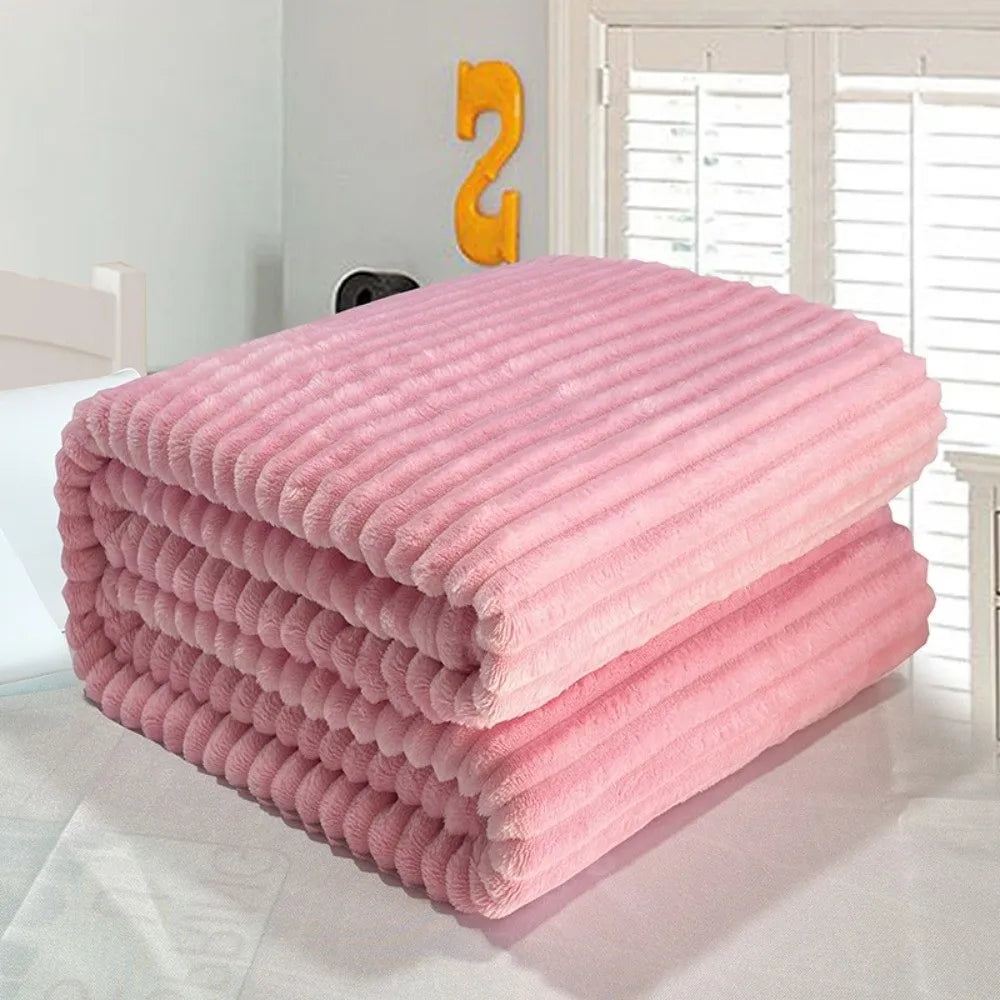 Couverture en velours corail – 70 × 100 cm