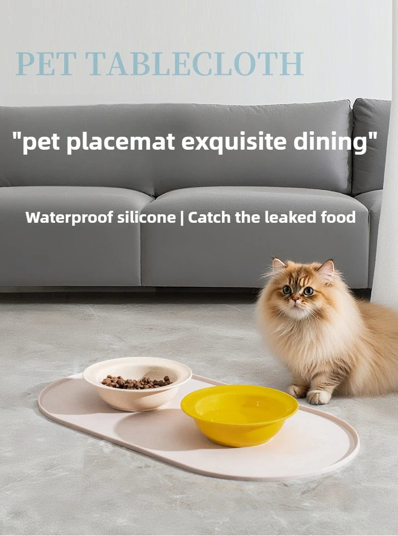 Tapis de repas antidérapant et imperméable